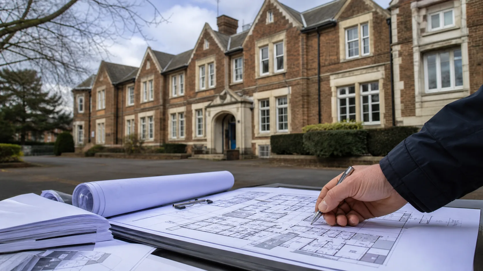 Illustrative planning image for converting a former care home into an HMO
